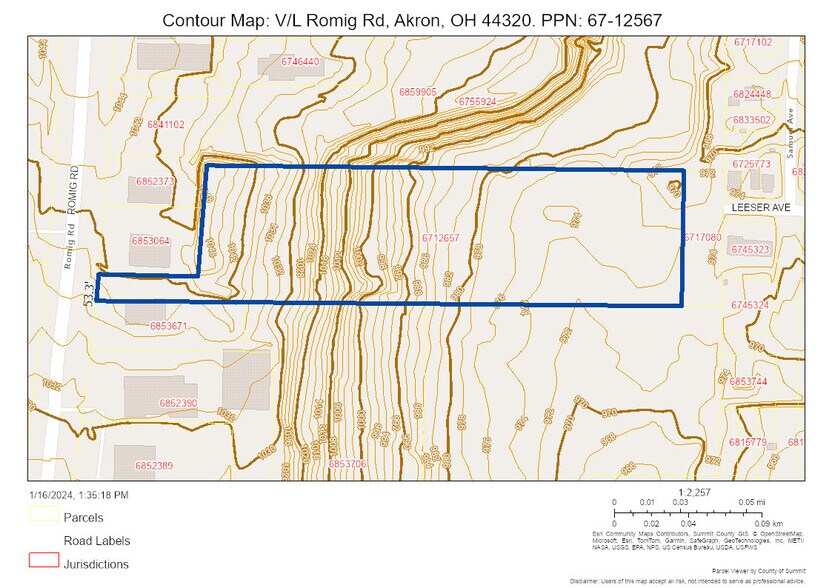 More Photos Of V/L 5.80 AC Romig Rd rd, Akron Land For Sale