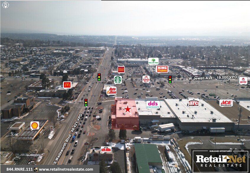 More Photos Of 7665 W Jewell Ave, Lakewood General Retail For Lease