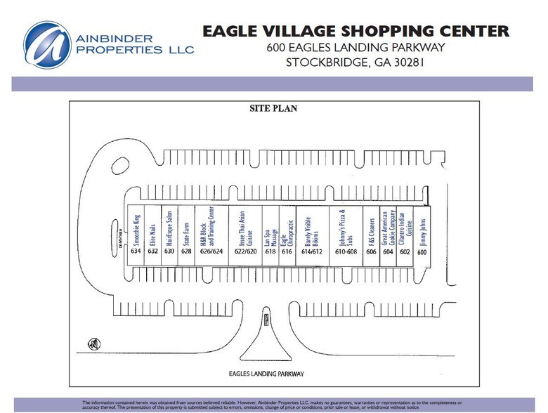 More Photos Of 600-634 Eagles Landing Pky, Stockbridge Storefront For Lease