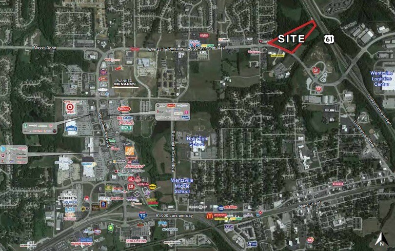 More Photos Of NWQ of Wentzville Parkway and 61 Highway, Wentzville Land For Sale