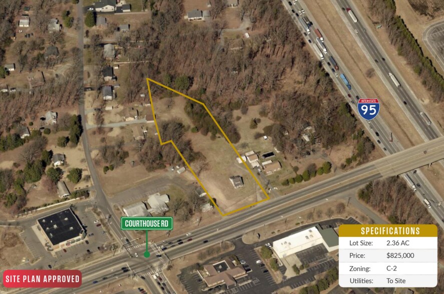 Primary Photo Of 10726 Courthouse Rd, Fredericksburg Land For Sale