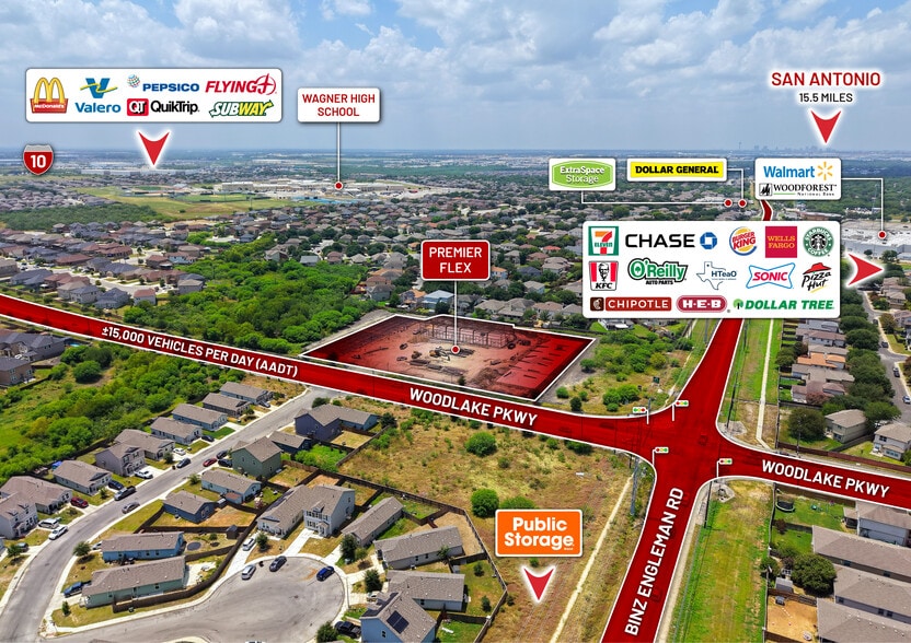 More Photos Of 3415 Woodlake Pkwy, Converse Flex For Lease