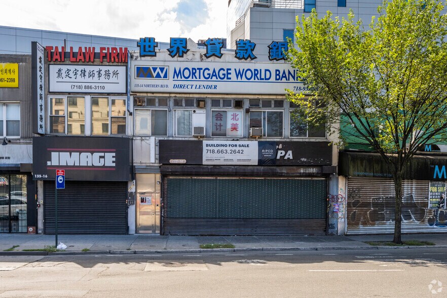 Primary Photo Of 13514 Northern Blvd, Flushing Storefront Retail Office For Sale