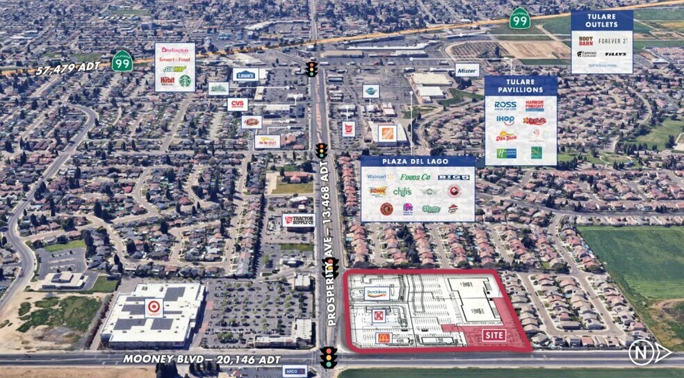 More Photos Of N Mooney Blvd & Prosperity Ave, Tulare Land For Lease