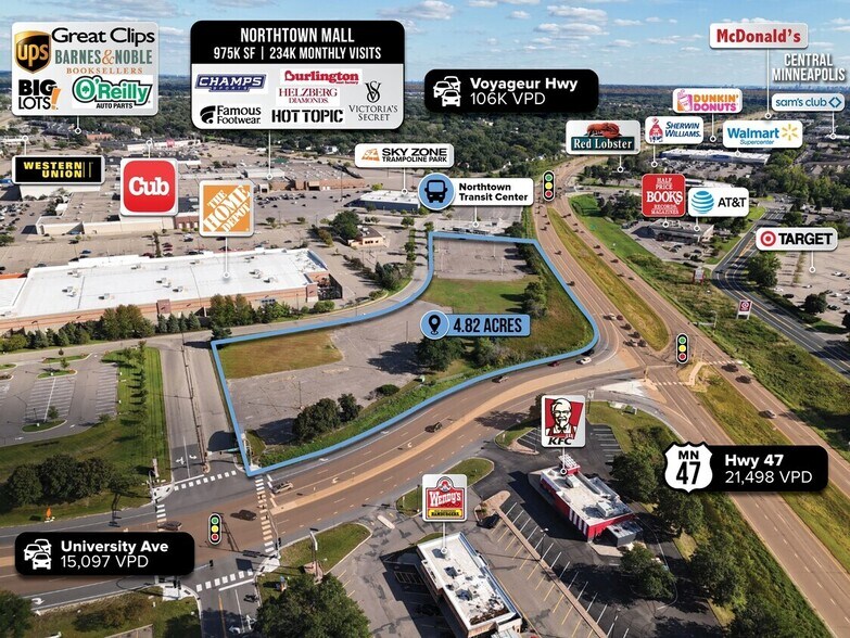 More Photos Of University Ave NE, Blaine Land For Lease