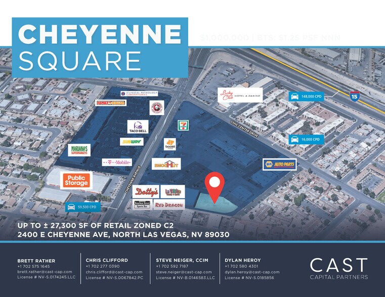 Primary Photo Of 2400 E Cheyenne Ave, North Las Vegas Land For Sale