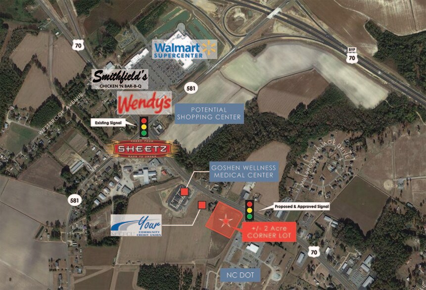 More Photos Of US Highway 70, Goldsboro Land For Sale