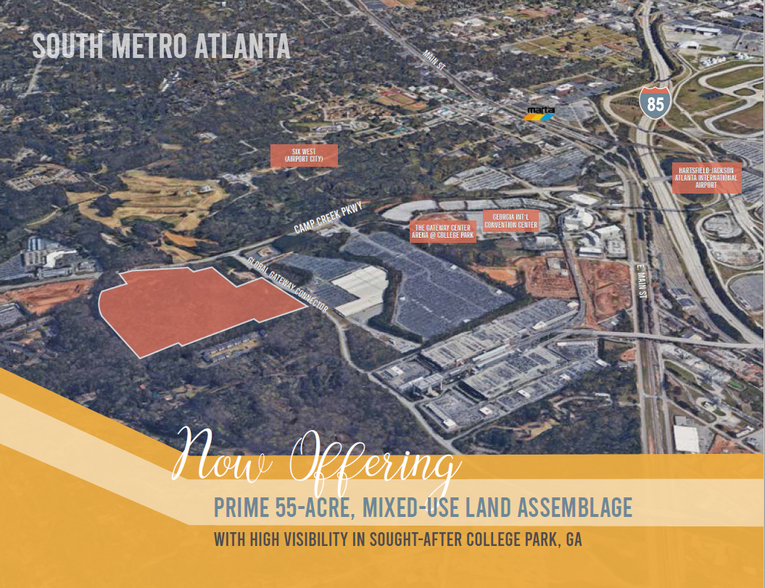 Primary Photo Of Camp Creek Pkwy @ Herschel Road, College Park Land For Sale