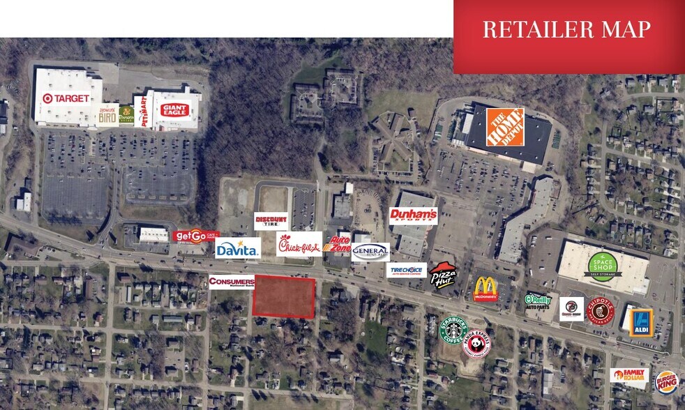 More Photos Of 2207-2225 Lincoln Way E, Massillon Land For Sale