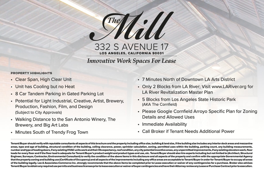 More Photos Of 332-338 S Avenue 17 Ave, Los Angeles Manufacturing For Lease
