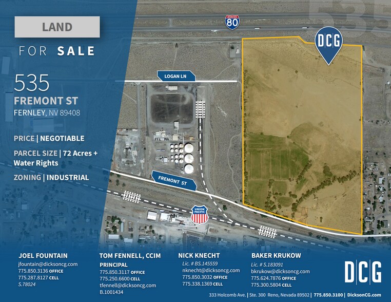 Primary Photo Of 535 Fremont St, Fernley Land For Sale