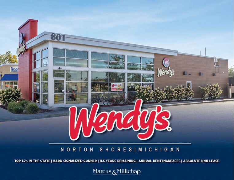 Primary Photo Of 801 W Norton Ave, Muskegon Fast Food For Sale