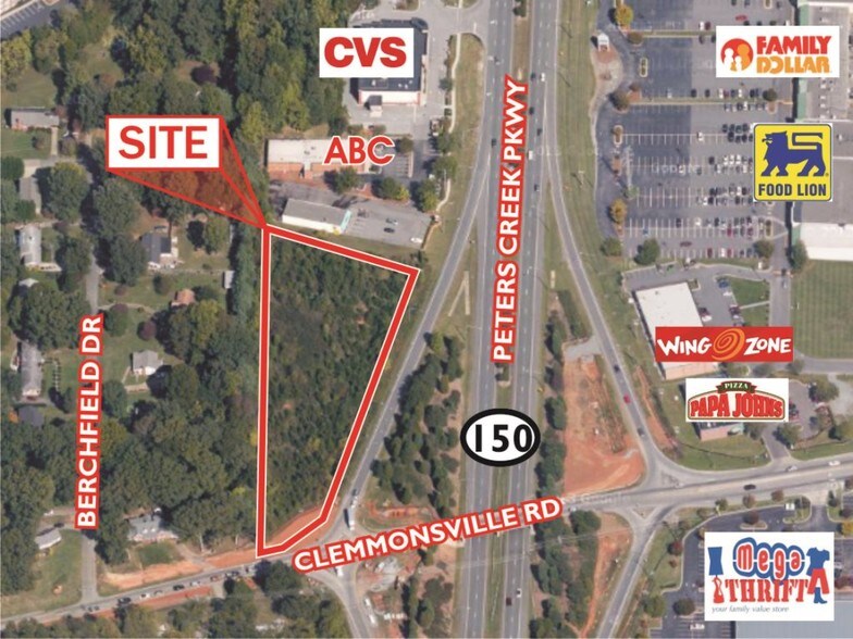 Primary Photo Of 3196 Peters Creek Pky, Winston-Salem Land For Sale
