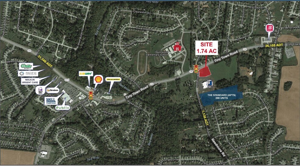 More Photos Of Tiny Town Rd @ Needmore Road, Clarksville Land For Lease