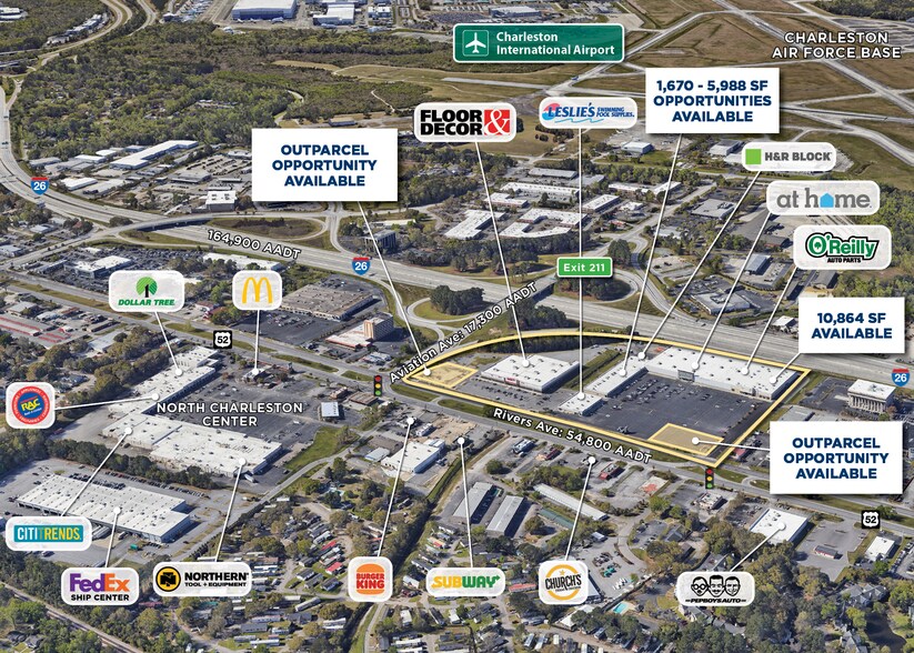 More Photos Of 6185 Rivers Ave, Charleston Unknown For Lease