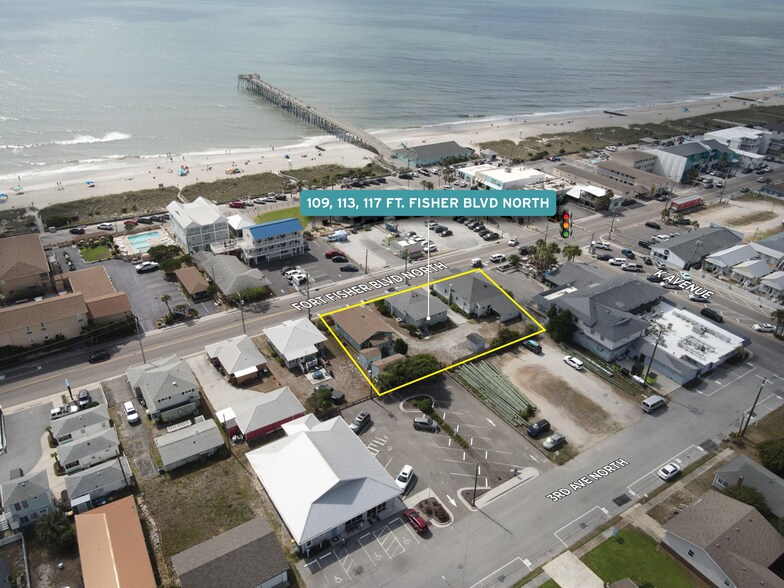 More Photos Of 109-113 117 Fort Fisher Blvd N, Kure Beach, Kure Beach Land For Sale