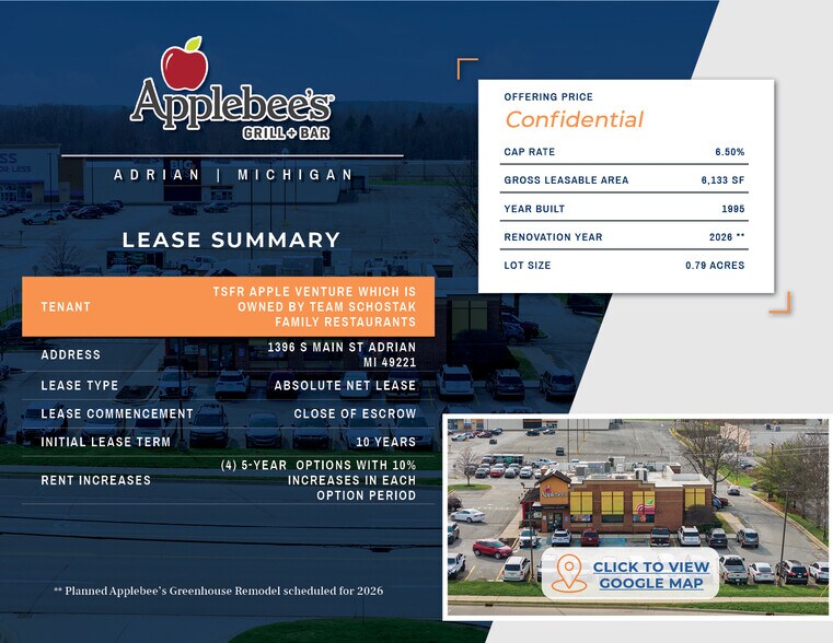 More Photos Of 1396 S Main St, Adrian Restaurant For Sale