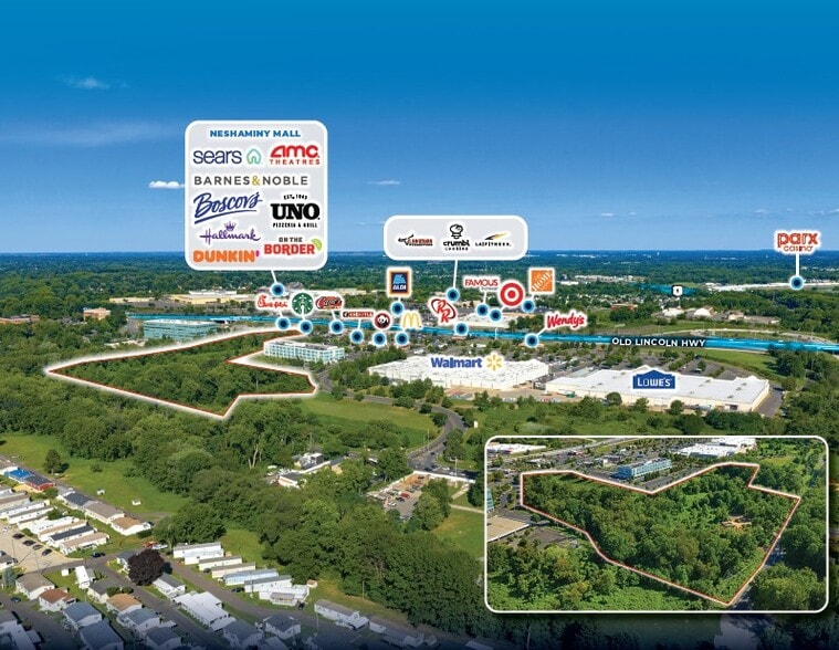 Primary Photo Of Intersection of Old Lincoln Hwy & Horizon Blvd, Bensalem Land For Sale