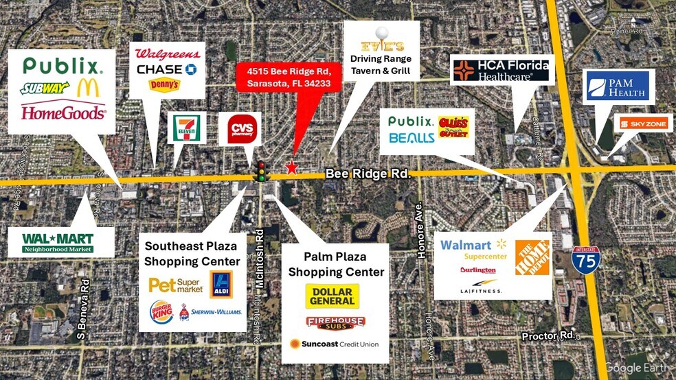 More Photos Of 4511-4517 Bee Ridge Rd, Sarasota General Retail For Lease