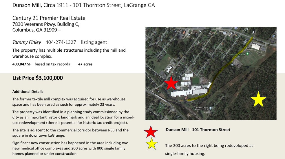 More Photos Of 101 Thornton Street, Lagrange Warehouse For Sale