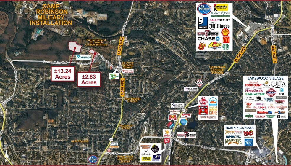 Primary Photo Of Camp Robinson Rd, North Little Rock Land For Sale