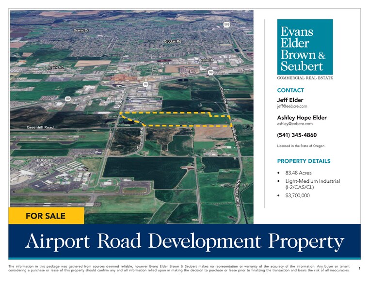 More Photos Of Airport Road & Old Airport Road, Eugene Land For Sale