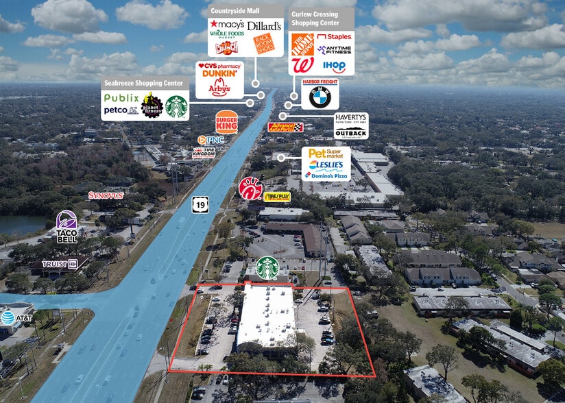 More Photos Of 33100-33160 U.S. 19 Hwy N, Palm Harbor Storefront For Sale