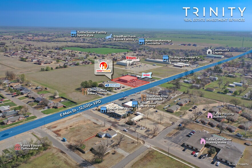 More Photos Of 411 E Main St, Tuttle Freestanding For Sale