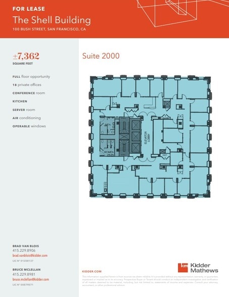 More Photos Of 100 Bush St, San Francisco Office For Lease