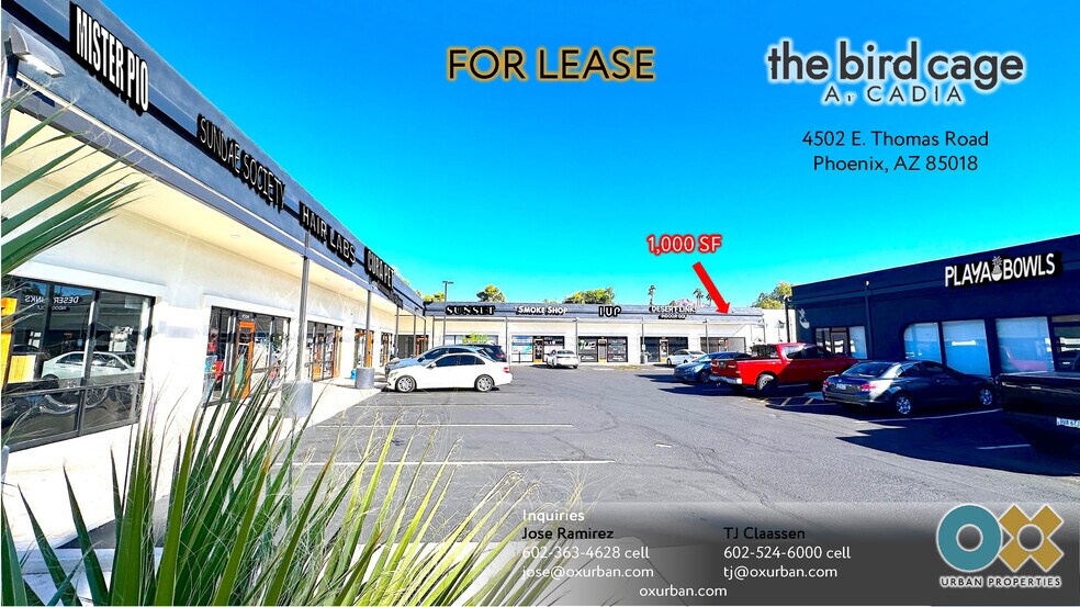 More Photos Of 4502-4528 E Thomas Rd, Phoenix Unknown For Lease