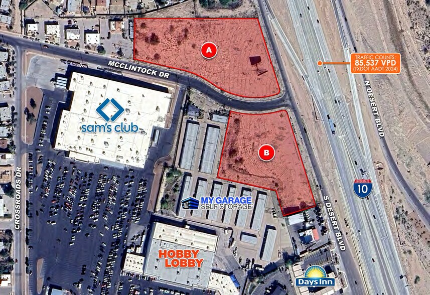 Primary Photo Of S Desert Blvd & McClintock Dr, El Paso Land For Lease