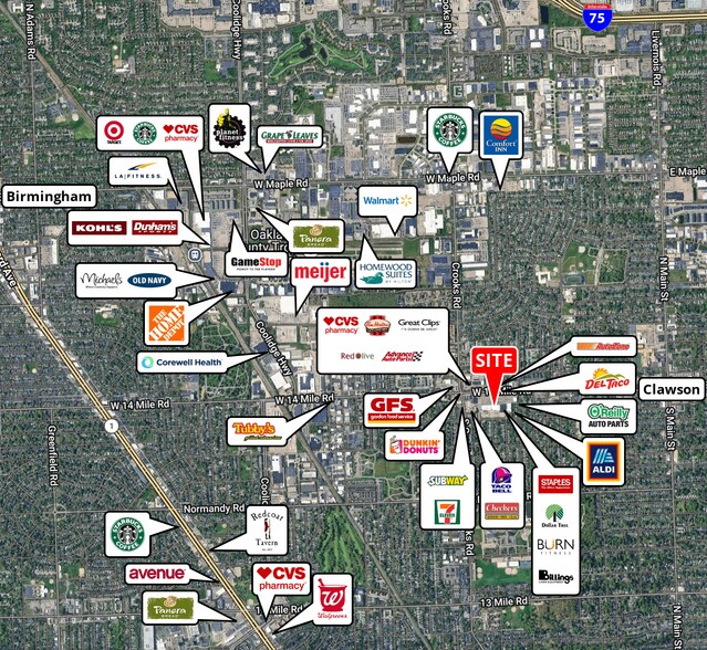 More Photos Of 1219 W 14 Mile Rd, Clawson Land For Lease