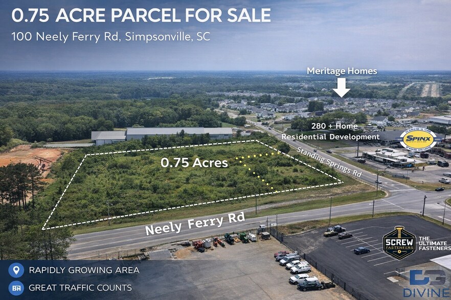 Primary Photo Of 100 Neely Ferry Rd, Simpsonville Land For Sale