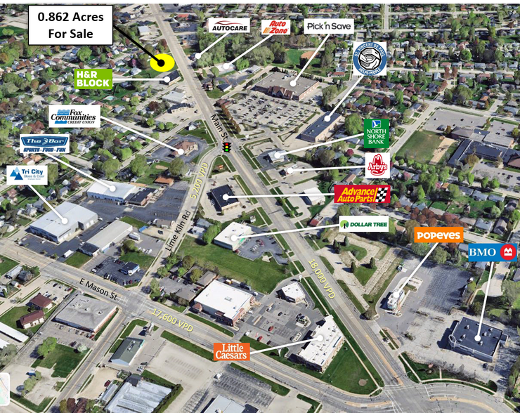 Primary Photo Of 1748 Main St, Green Bay Land For Sale