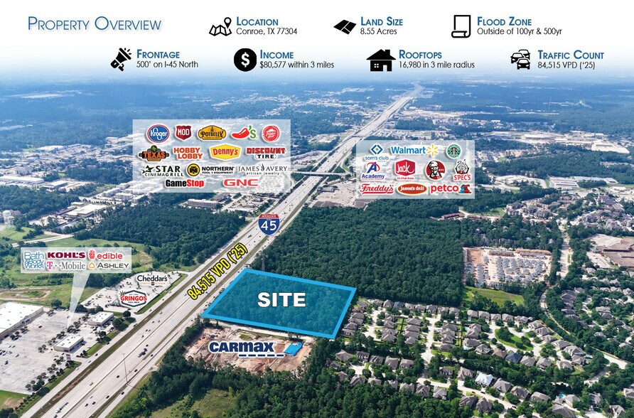 More Photos Of 2501 Interstate 45 N, Conroe Land For Sale