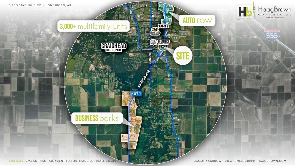 More Photos Of 5195 Stadium Blvd, Jonesboro Land For Sale