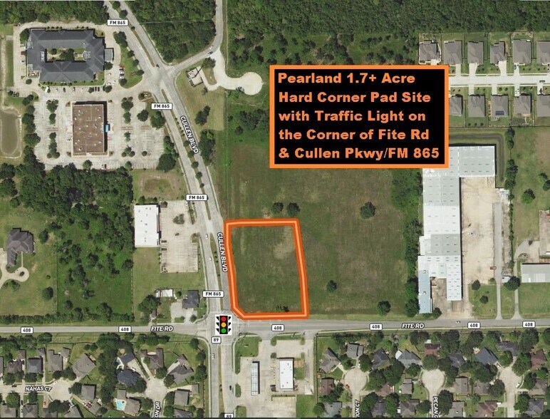 Primary Photo Of Cullen Pky & Fite Rd, Pearland Land For Sale