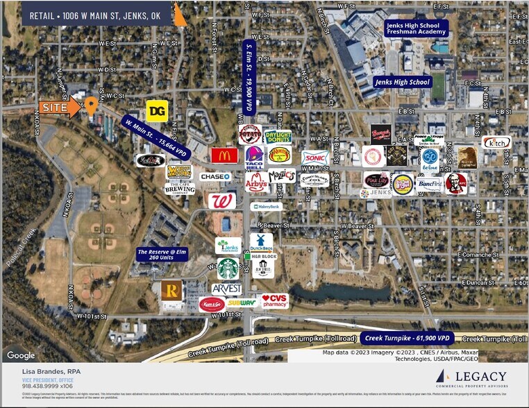 More Photos Of 1006 W Main St, Jenks General Retail For Sale