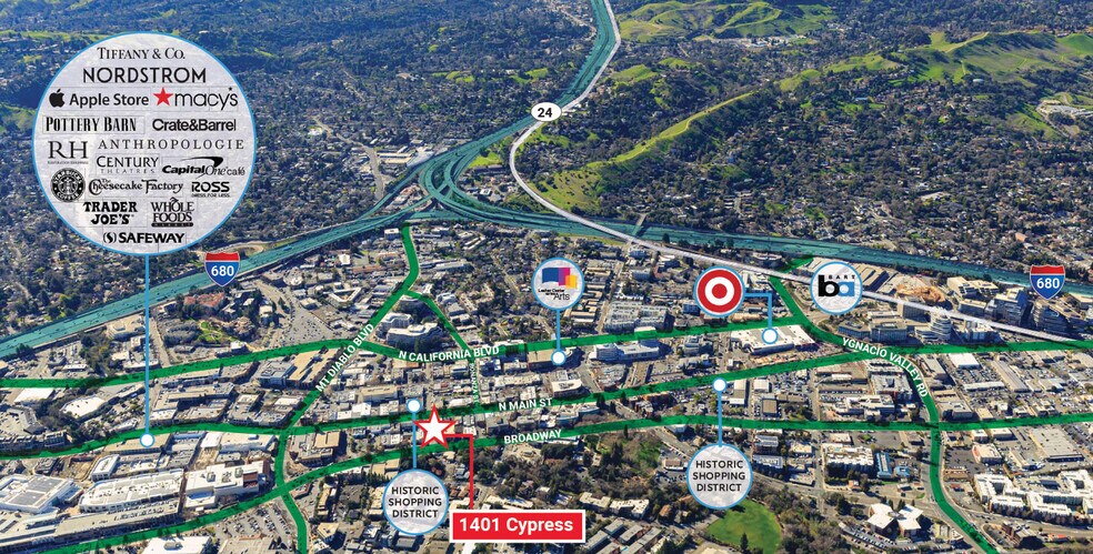 More Photos Of 1393 N Broadway, Walnut Creek General Retail For Lease