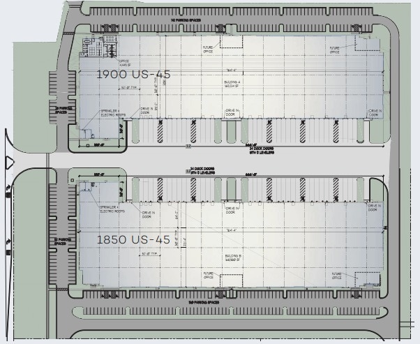 More Photos Of 1850 N US 45, Libertyville Distribution For Sale