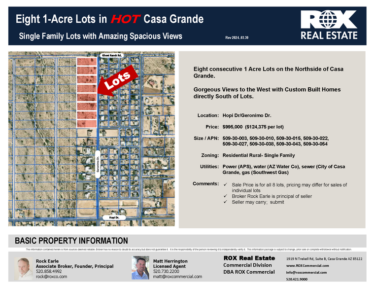 Primary Photo Of SWC of Geronimo Dr & Ghost Ranch Rd, Casa Grande Land For Sale