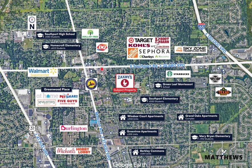 More Photos Of 2201 W Southport Rd, Indianapolis General Retail For Sale