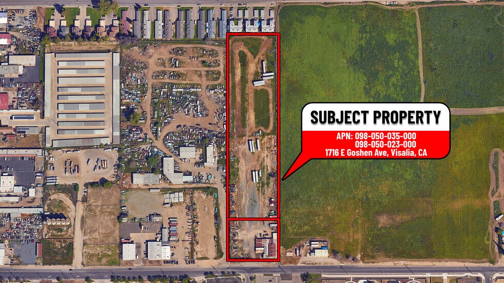 Primary Photo Of 1716 E Goshen Ave, Visalia Land For Sale