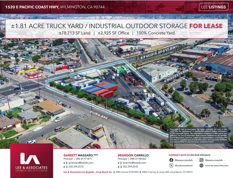 Primary Photo Of 1520 E Pacific Coast Hwy, Wilmington Land For Lease