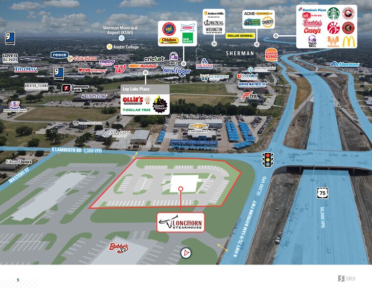 More Photos Of NEC of N US Hwy 75 & E Lamberth Rd, Sherman Restaurant For Sale