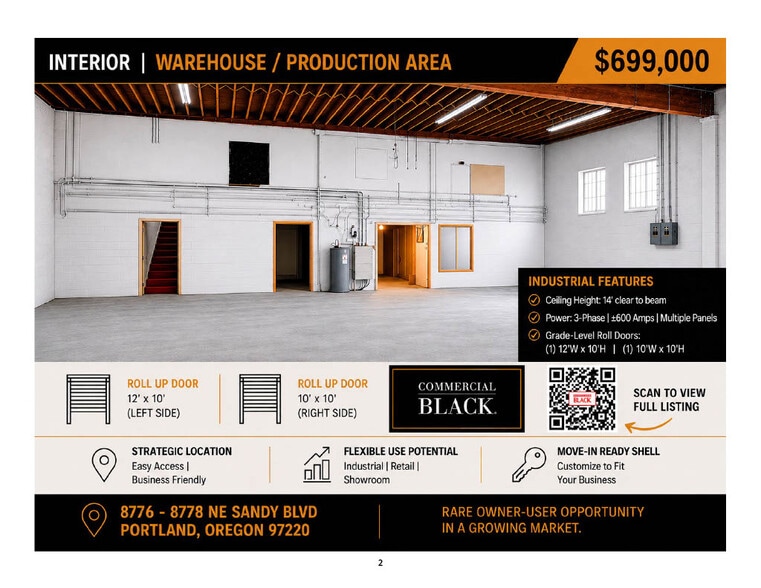 More Photos Of 8778 NE Sandy Blvd, Portland Industrial For Sale