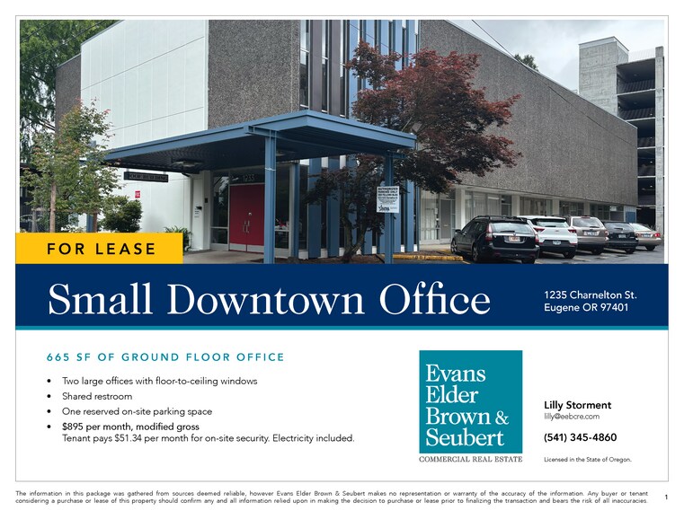 More Photos Of 1235 Charnelton St, Eugene Office For Lease