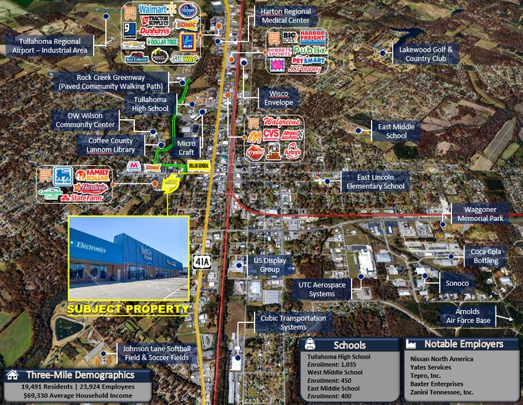 More Photos Of 361-385 W Lincoln St, Tullahoma Department Store For Lease