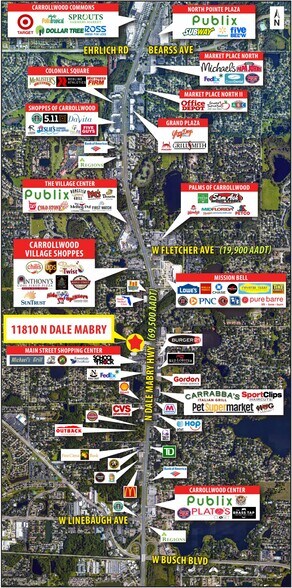More Photos Of 11810 N Dale Mabry Hwy, Tampa General Retail For Lease