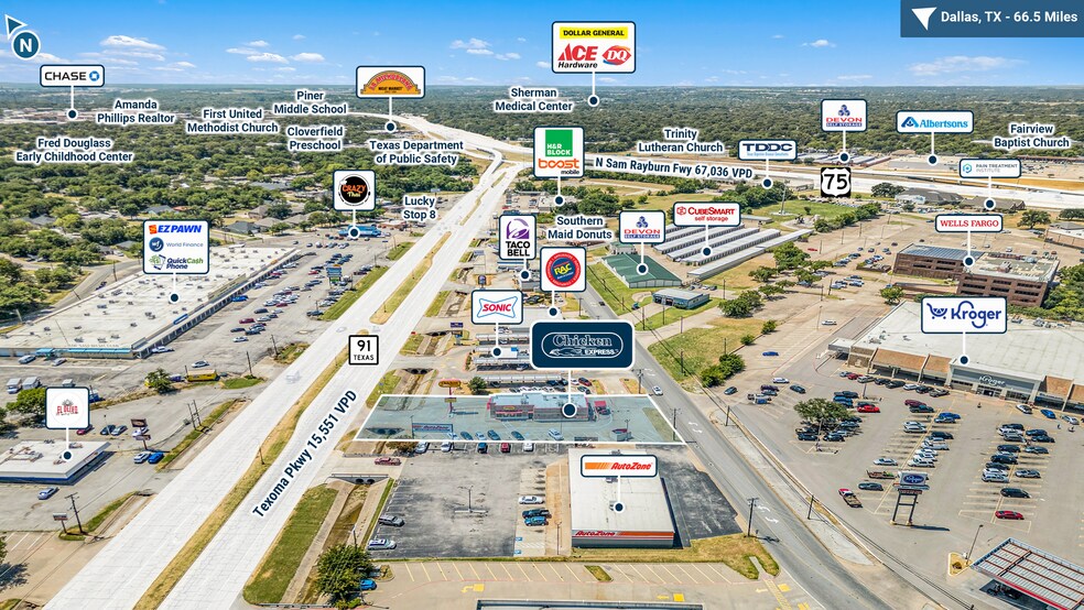 More Photos Of 1824 Texoma Pky, Sherman Fast Food For Sale